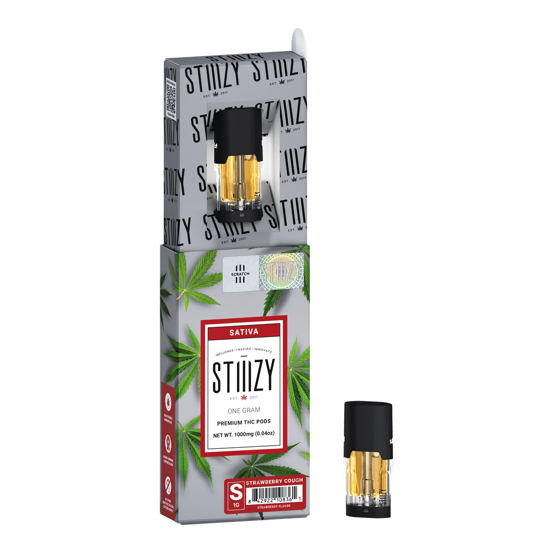 STIIIZY - 1G POD - STRAWBERRY COUGH