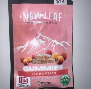 250mg Peach Gummies