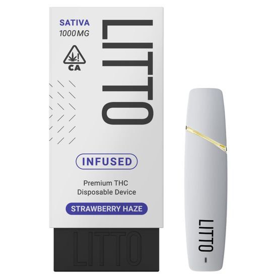 G. LITTO 1g Premium THC Disposable Vape - Strawberry Haze (S)