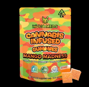 100mg Mango Madness (Hybrid) Gummies 50.00 g