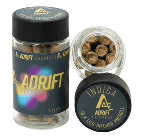 ADRIFT EXTRACTS GARLIC COOKIES 10 PACK INFUSED .5G PREROLLS 5G