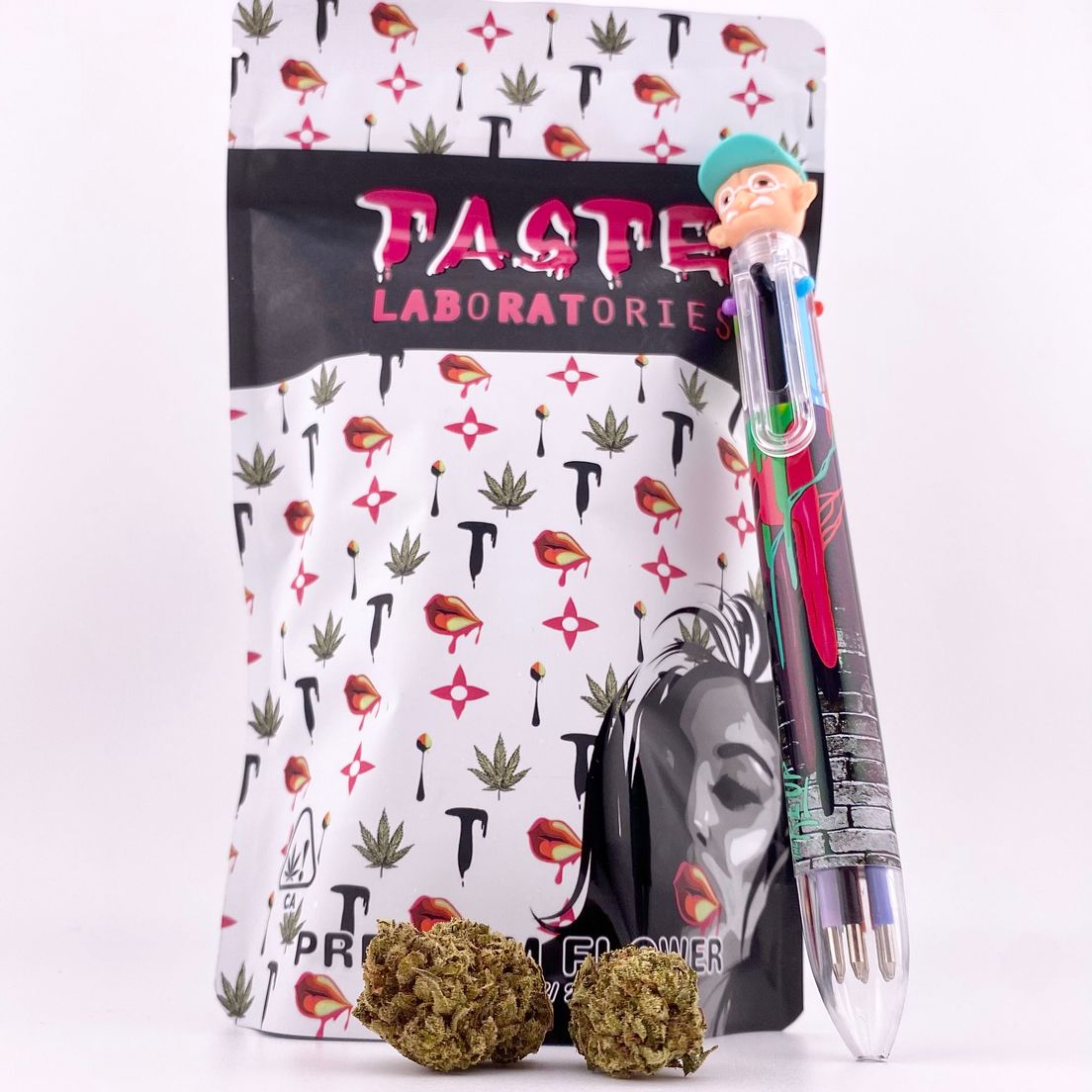 PRE-ORDER ONLY *Deal! $89 1 oz. Strawberry Cough (28%/Sativa) - Taste + Multi-Color Writing Pen