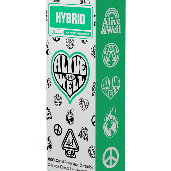 Alive & Well - Oreo Runtz Cured Resin Vape Cartridge 1g