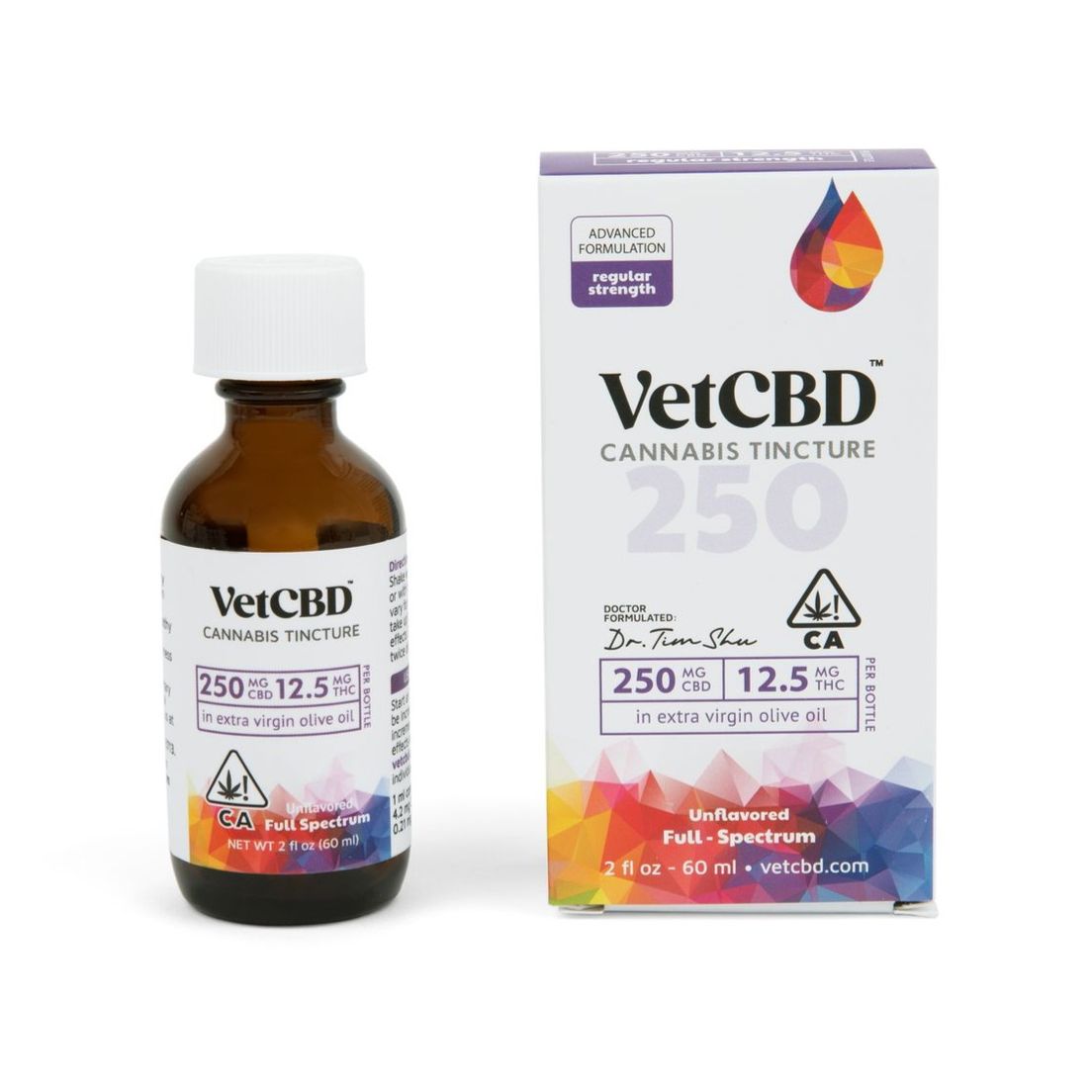 Vet CBD | Tincture | 2oz | Full Spectrum | Regular Strength