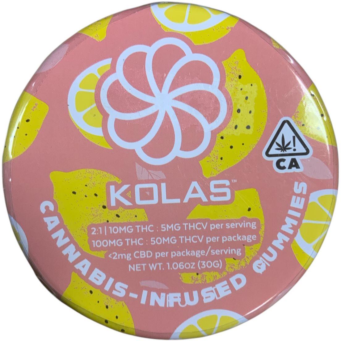 Kolas - Pink Lemonade - 2:1 THC:THCV 100mg Gummies