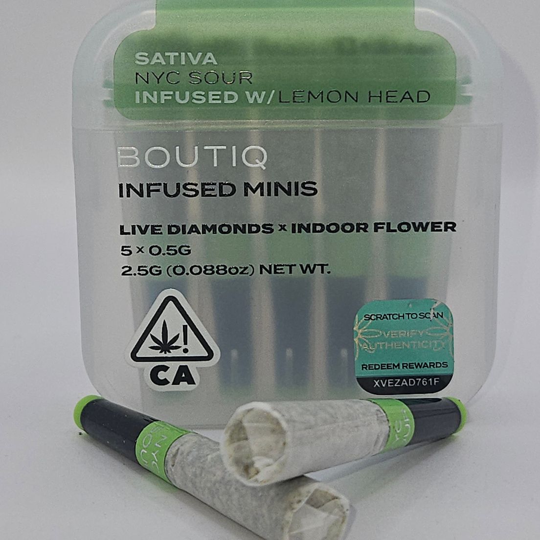 Boutiq Mini Joints (5ct) - NYC Sour w/ Lemon Head