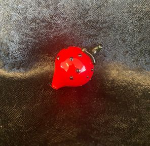 Glass Strawberry Carb Cap