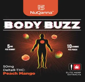 Body Buzz: Full Spectrum: 50mg : Peach Mango