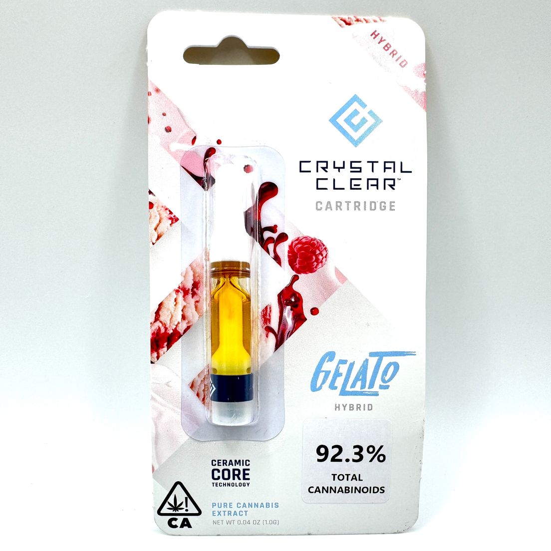 Crystal Clear - Gelato - 1g Cannabis Cartridge