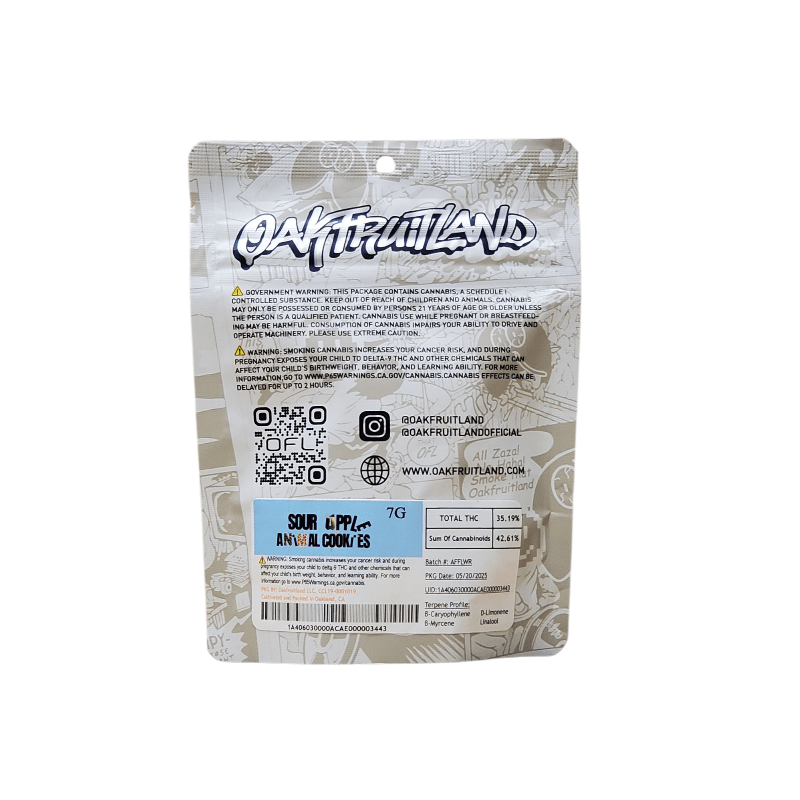 Oakfruitland - Sour Apple x Animal Cookies 7g