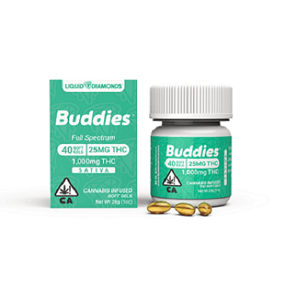 Liquid Diamonds Soft Gels - 25mg-40ct - Indica