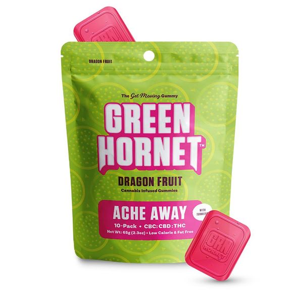 GREEN HORNET DRAGON FRUIT ACHE AWAY THC:CBD:CBG