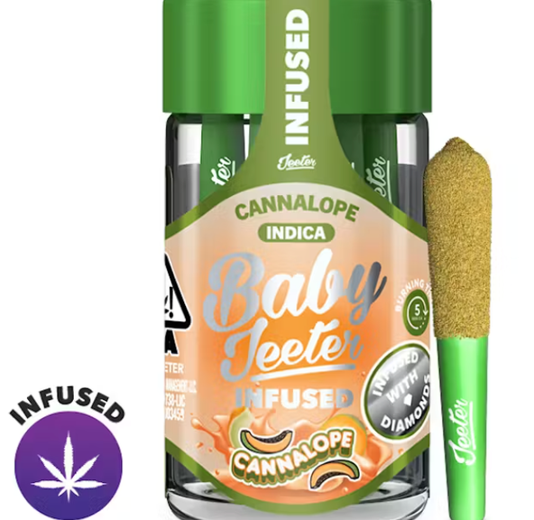 Baby Jeeter - 5 pack Infused prerolls - Cannalope - (THC: 40.60 % )