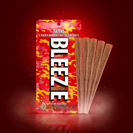 5 PACK (5 x 1 Gram) Infused Pre-Rolled Blunts SATIVA 5.00 g