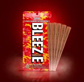 5 PACK (5 x 1 Gram) Infused Pre-Rolled Blunts SATIVA 5.00 g