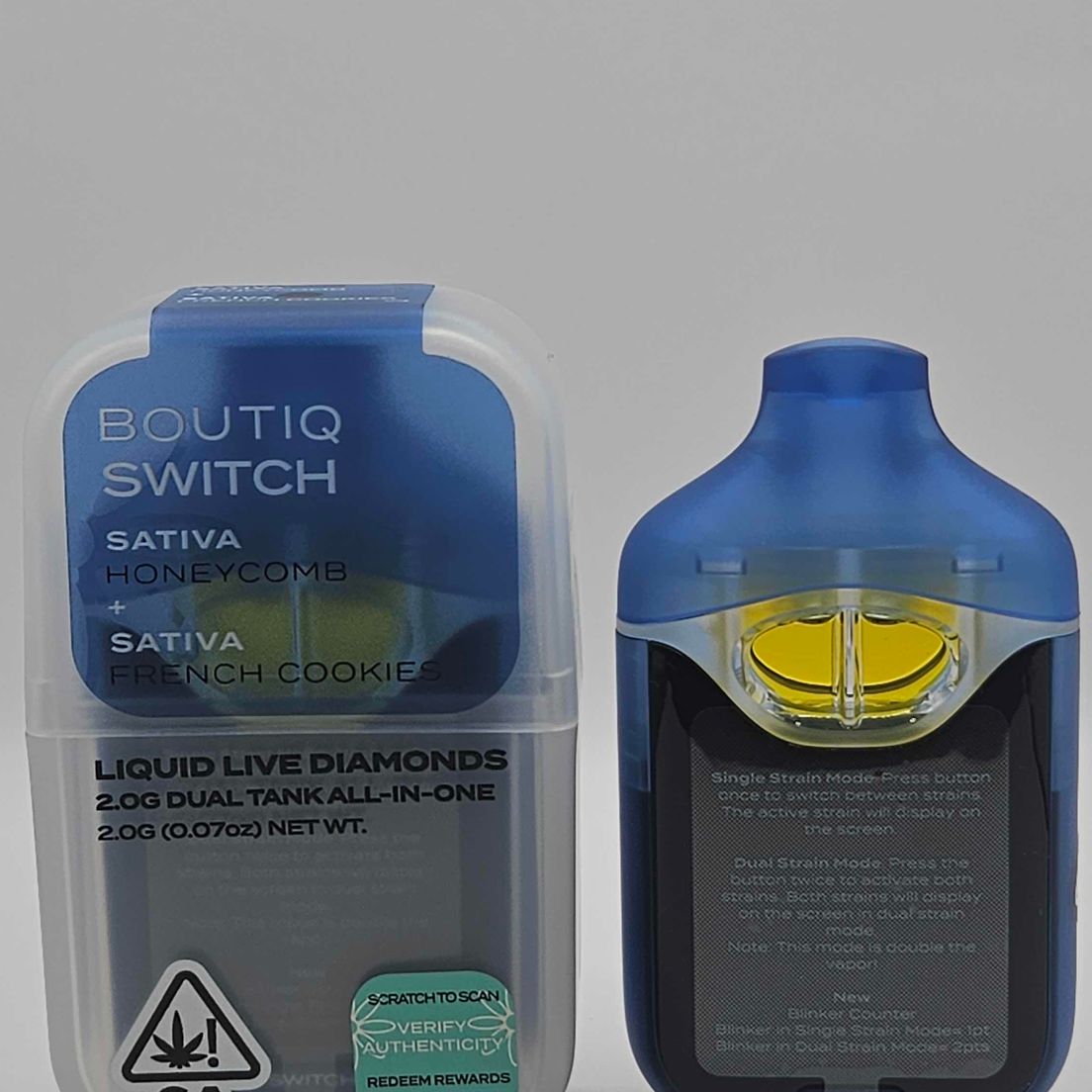 Boutiq - Disposable - Switch - Honeycomb x French Cookies - 2g