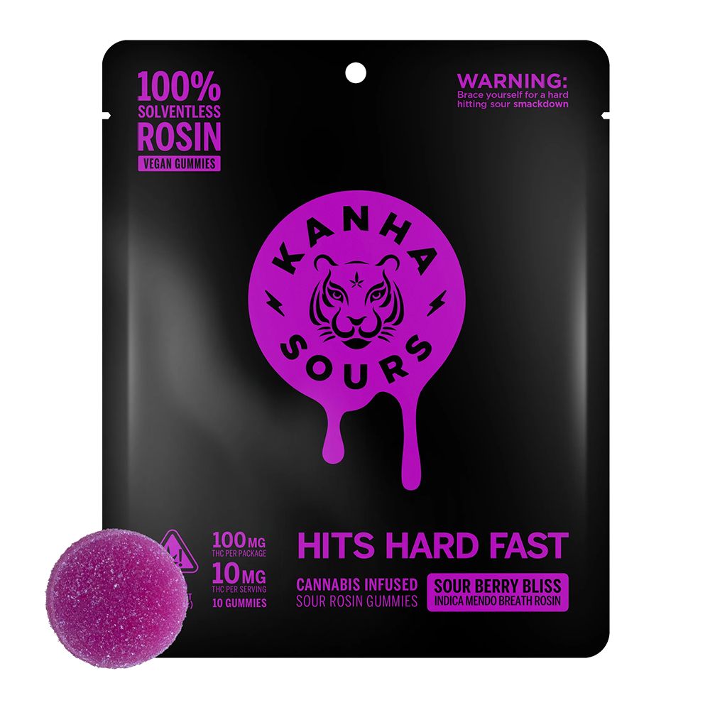 Kanha- SOUR BERRY BLISS ROSIN NANO GUMMIES