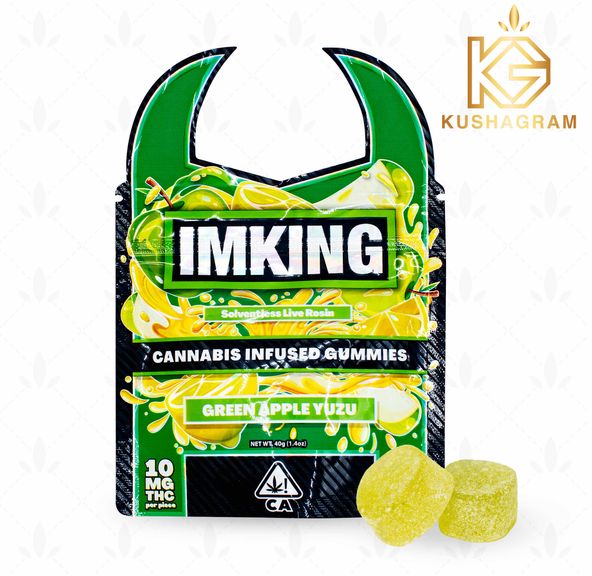 IMKING - 100mg Green Apple Yuzu Rosin Gummies