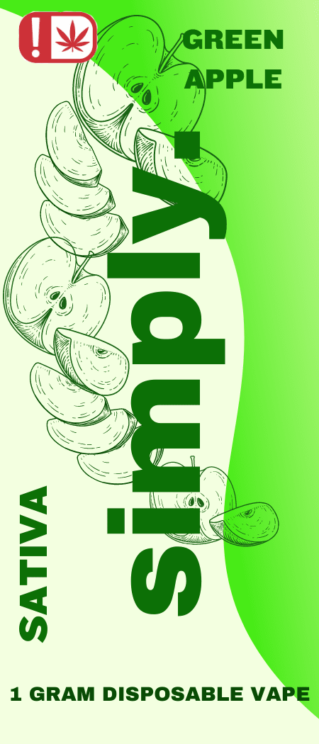 Simply Infused | Green Apple | 1gr Disposable