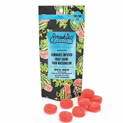 Sour Watermelon THC:CBD 1:1 , 100mg THC/100 mg CBD