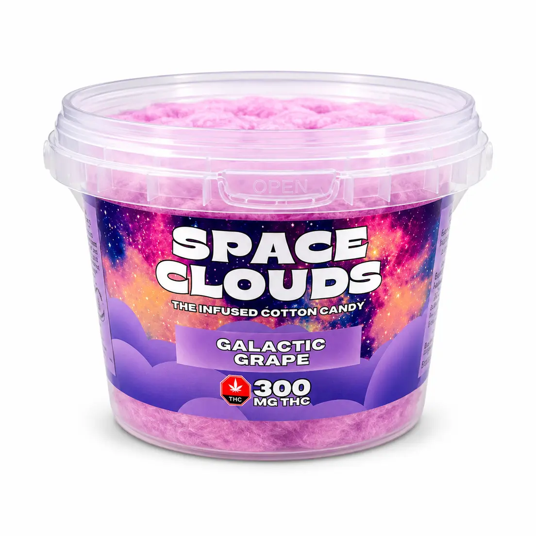 300mg Galactic Grape Space Clouds - Cotton Candy by Kush Kitchen