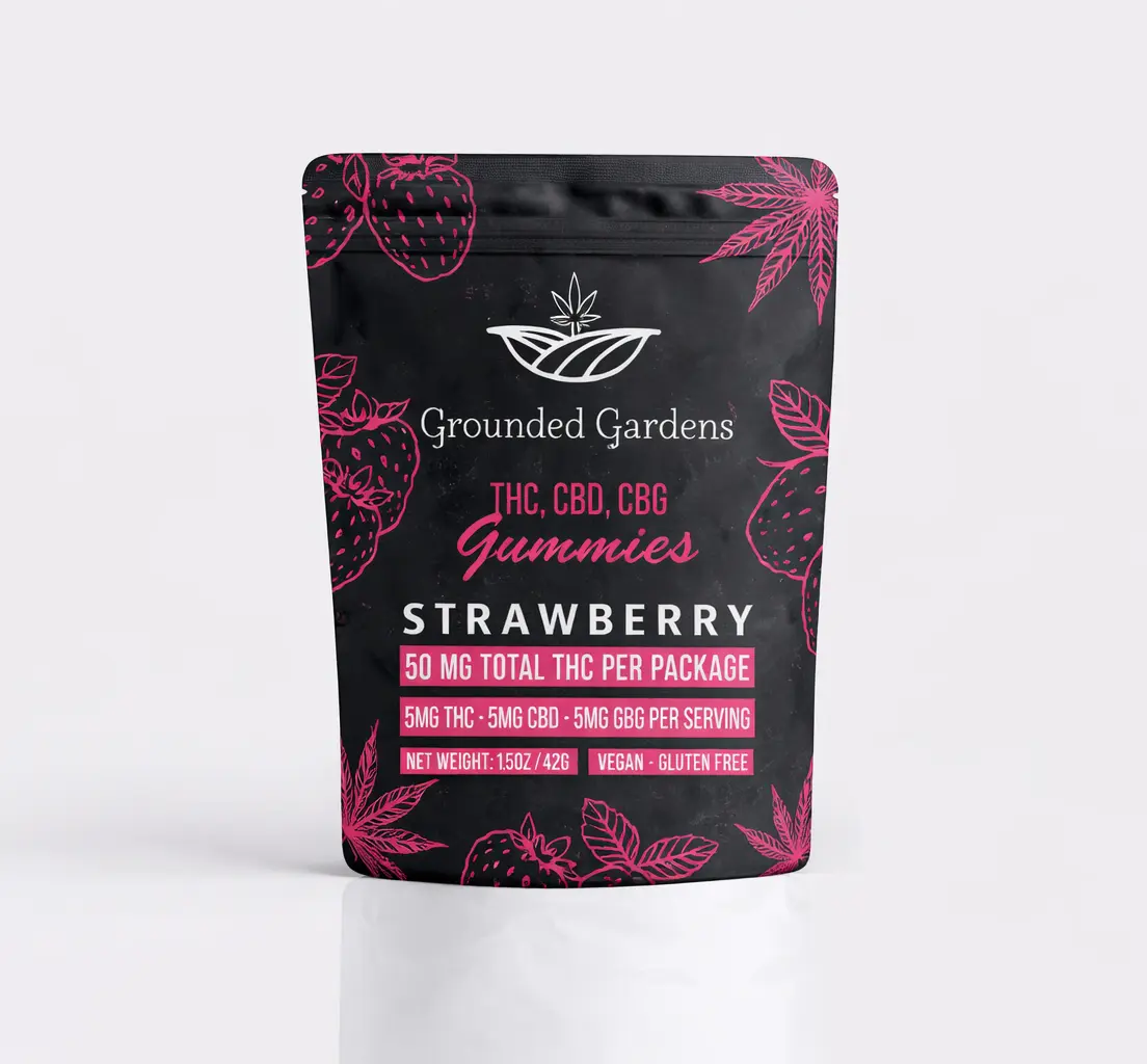 Gummies I 1-1-1 Strawberry I 50mg I Grounded Gardens I 1ct
