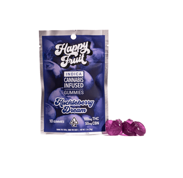 Happy Fruit Gummies Huckleberry Dream 100mg THC / 50mg CBN