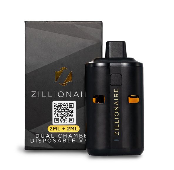 2ML + 2ML Dual Chamber Disposable Vape by Zillionaire - Blue Dream X Black Patronus