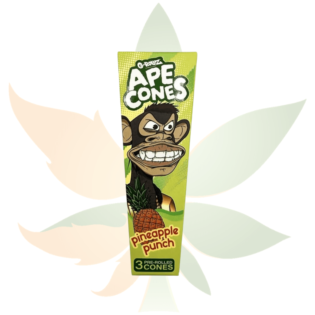 G-Rollz Ape - King Size 3 Pack Of Cones - Pineapple Punch