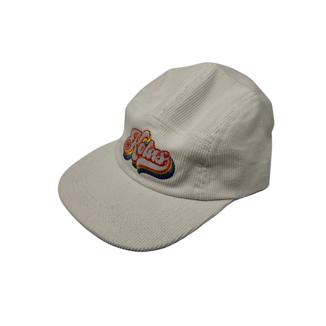 Kolas Branded Hat 70's Logo Corduroy White