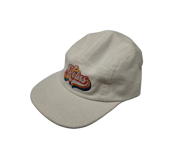 Kolas Branded Hat 70's Logo Corduroy White
