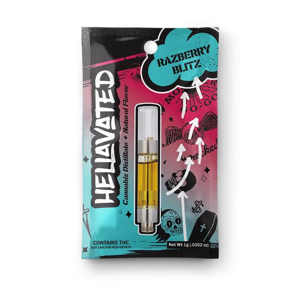 Hellavated - 1g Cartridge - Raspberry Blitz