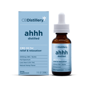 CBDISTILLERY AHHH FULL SPECTRUM TINCTURE 2500MG