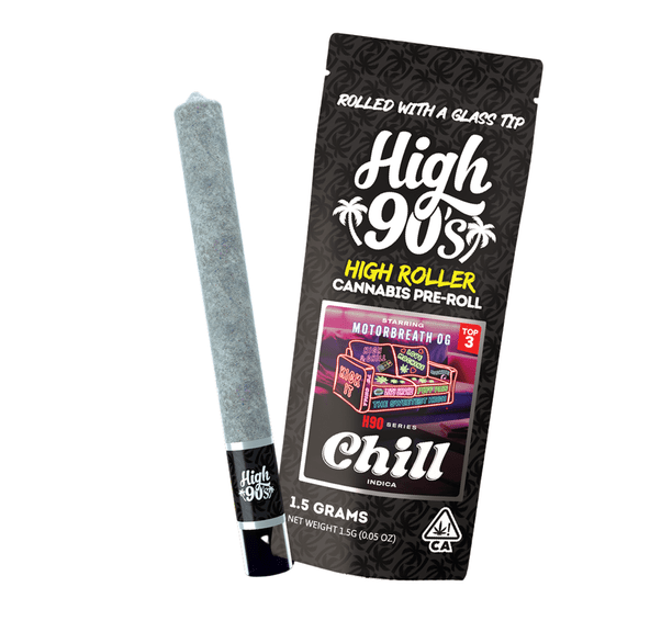High 90s | Preroll | 1.5g | w/Glass Tip | Chill