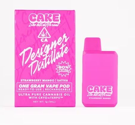 Cake AIO Vape Strawberry Mango 1.25g