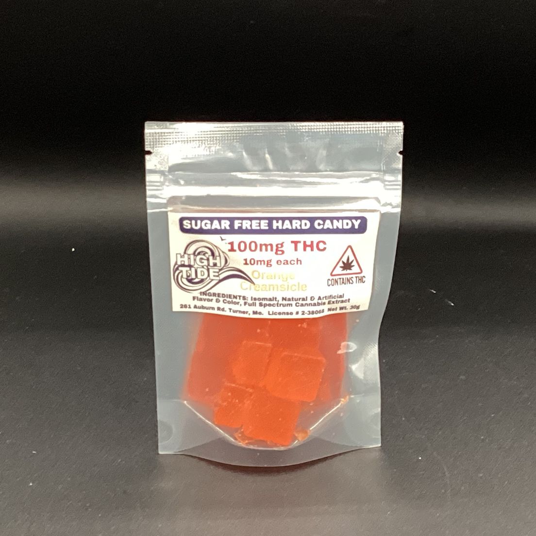 High Tide- Orange Creamsicle- Hard Candy- Sugar Free- 100mg