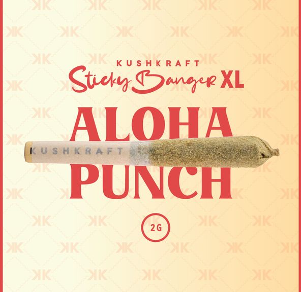 1 x 2G XL Infused Sticky Banger Hybrid Pina Colada Aloha Punch by KushKraft