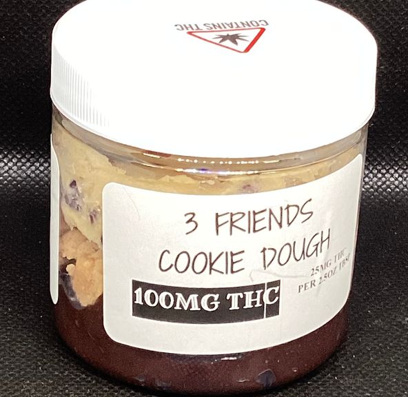 207 Edibles- 3 Layer- Cookie Dough Jar- Nano THC- 100MG