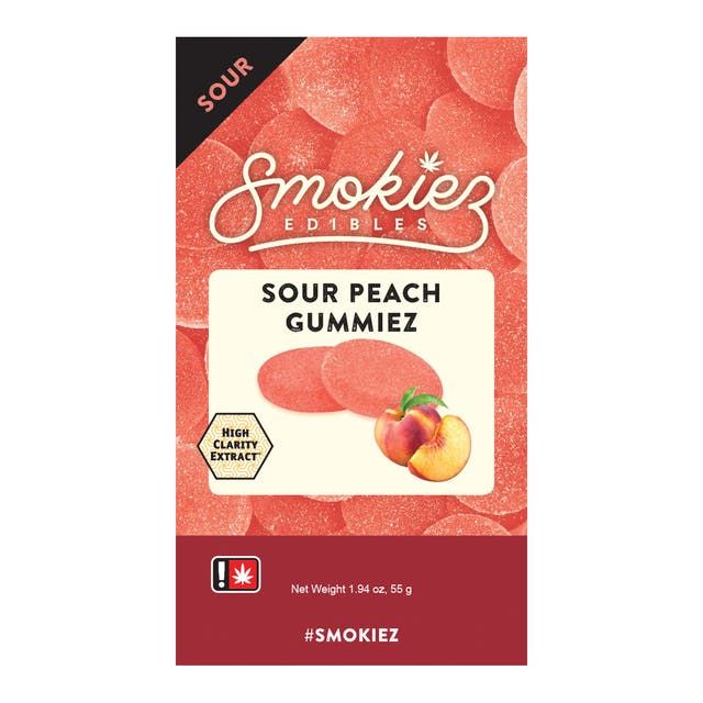 Smokiez - Sour Peach fruit chews 100mg