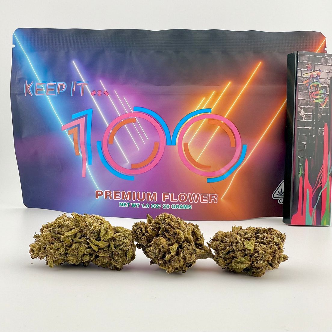*Deal! $89 1 oz. Pink Grapes (27.47%/Sativa) - Keep it 100 + Rolling Papers