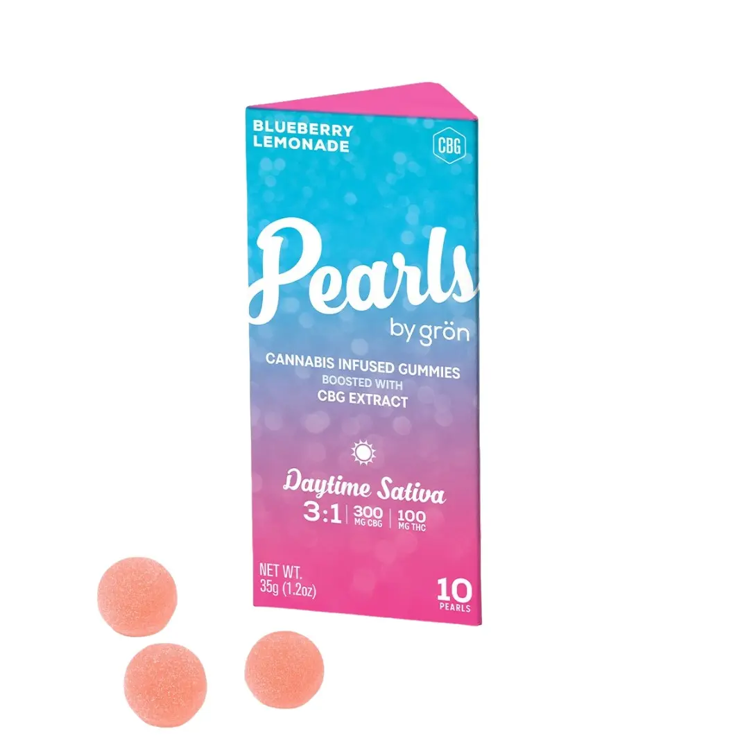 Pearls Gummies Blueberry Lemonade 3:1 CBG / THC
