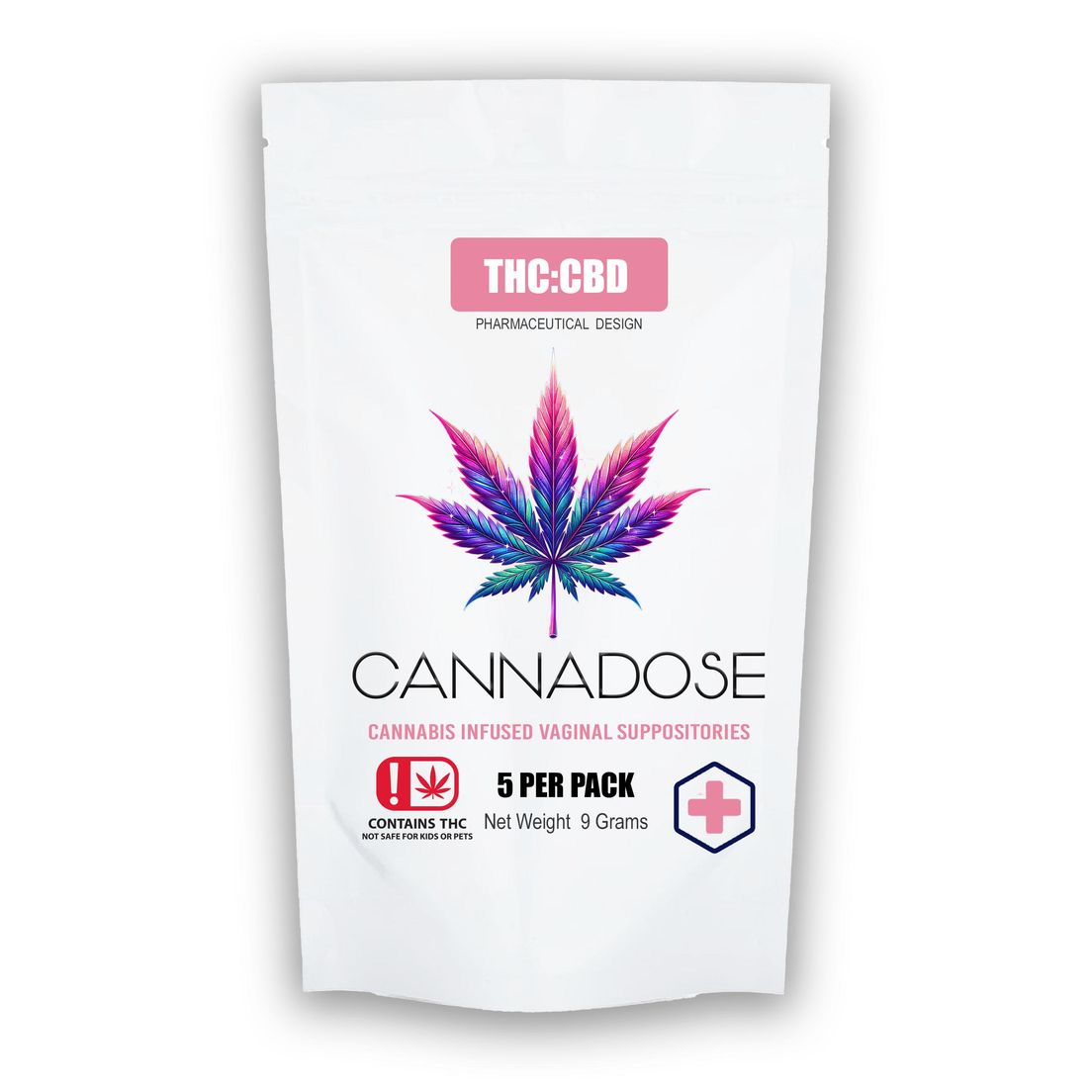 Cannadose 1:1 Vaginal Suppository 5-Pack