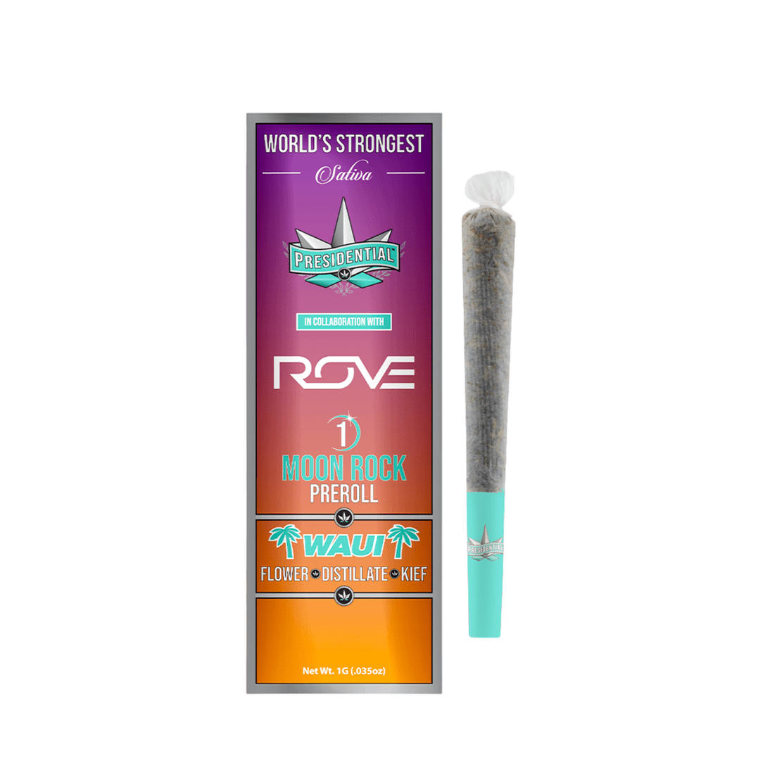Presidential | Infused Preroll | 1g | Moonrock | Waui