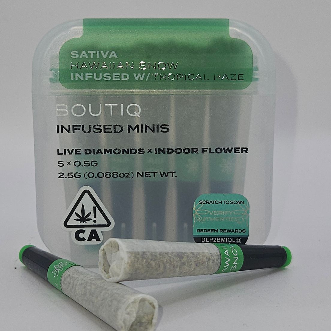 Boutiq Mini Joints (5ct) - Hawaiian Snow w/ Tropical Haze