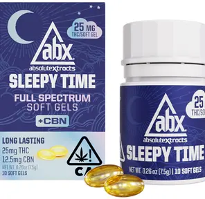 ABX - 25mg Sleepy Time Solventless + CBN Soft Gels - 10ct