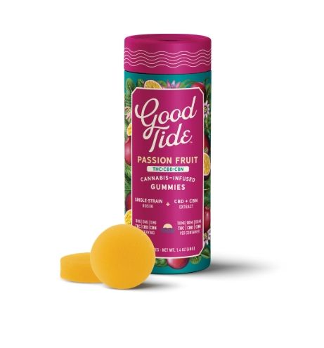 Good Tide - Passionfruit 1:1:1 THC/CBD/CBN Rosin Gummies 10pk 100mg