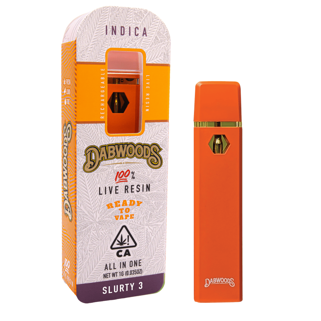 Dabwoods | AIO Vape | 1g | Live Resin | Slurty 3