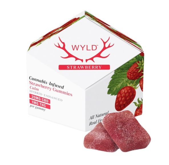 Wyld Fruit Chews Strawberry 200mg CBD / 10mg THC 20:1