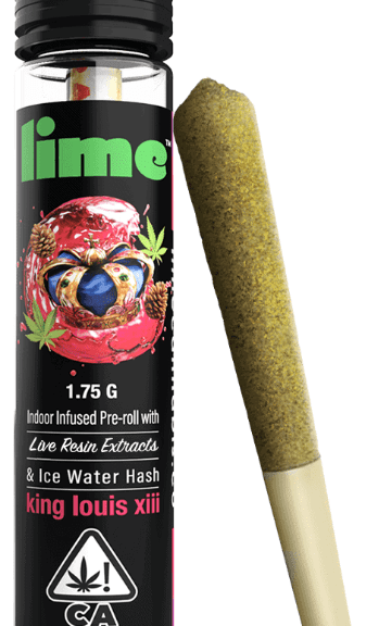 Lime - King Louis XII - Infused Pre Roll - 1.75g - Indica