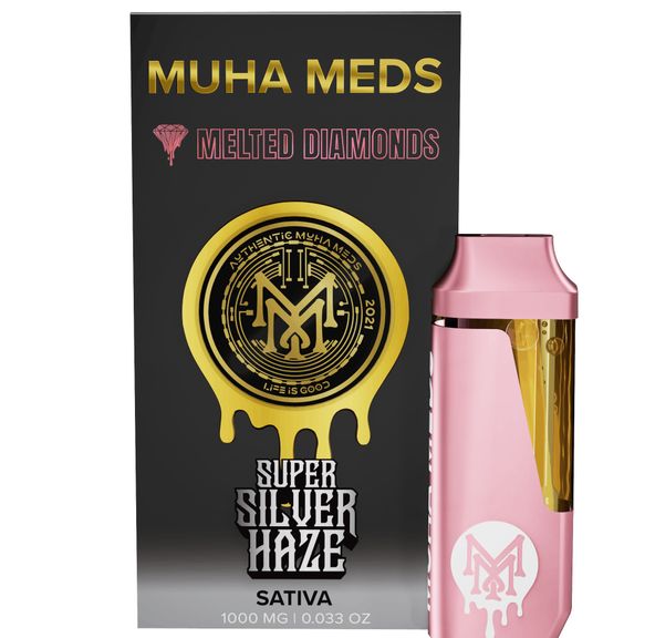 Muha Meds- Super Silver Haze Melted Diamonds AIO 1g (S)